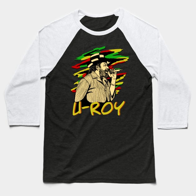 U-Roy Baseball T-Shirt by Erena Samohai